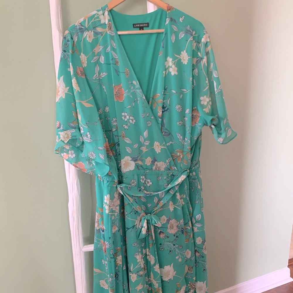 Lane Bryant Floral Wrap Dress